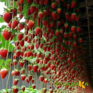 Клубника ампельная Анастасия купить по цене от 370р. в интернет-магазине «Посадика» с доставкой почтой в в Батайске и по всей России – [изображение №1].